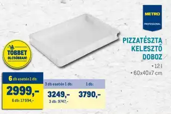 Metro METRO PIZZATÉSZTA KELESZTŐ DOBOZ 1 db ajánlat