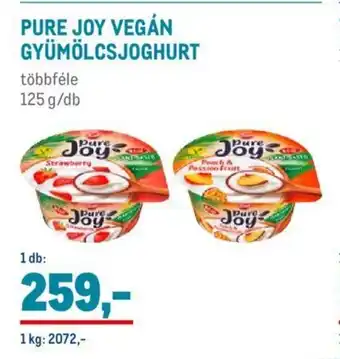 PURE JOY VEGÁN GYÜMÖLCSJOGHURT 125 g