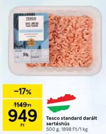 Tesco Tesco standard darált sertéshús 500 g ajánlat