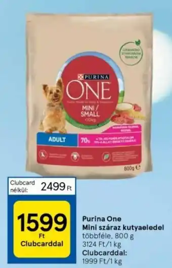 Tesco PURINA ONE Mini száraz kutyaeledel 800 g ajánlat