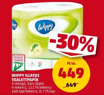 PENNY WIPPY ILLATOS TOALETTPAPÍR 4tekercs ajánlat