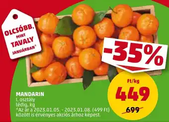 PENNY MANDARIN 1kg ajánlat