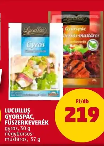 PENNY LUCULLUS GYORSPÁC FŰSZERKEVERÉK 37 g ajánlat