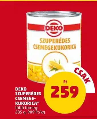 PENNY DEKO SZUPERÉDES CSEMEGE KUKORICA 285 g ajánlat
