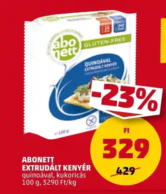 PENNY ABONETT EXTRUDÁLT KENYÉR 100 g ajánlat