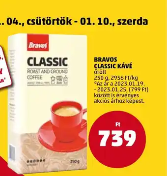 PENNY BRAVOS CLASSIC KÁVÉ 250g ajánlat