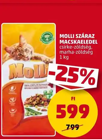 PENNY MOLLI SZÁRAZ MACSKAELEDEL 1 kg ajánlat
