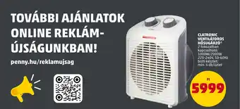 CLATRONIC VENTILÁTOROS HŐSUGÁRZÓ
