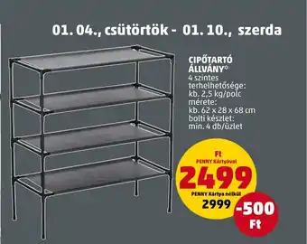 PENNY CIPŐTARTÓ ÁLLVÁNY ajánlat
