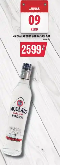 Coop NICOLAUS EXTRA VODKA 0.5L ajánlat
