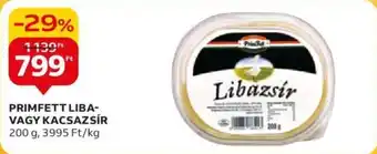 Auchan PRIMFETT LIBA VAGY KACSAZSÍR 200 g ajánlat