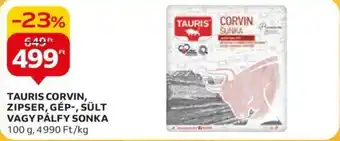 Auchan TAURIS CORVIN ZIPSER GÉP SÜLT VAGY PÁLFY SONKA 100 g ajánlat