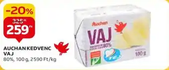 Auchan AUCHAN KEDVENC VAJ 100g ajánlat