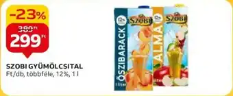 Auchan SZOBI GYÜMÖLCSITAL 1l ajánlat