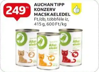 Auchan AUCHAN TIPP KONZERV MACSKAELEDEL 415 g ajánlat