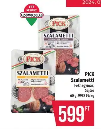 Coop PICK Szalametti 60g ajánlat