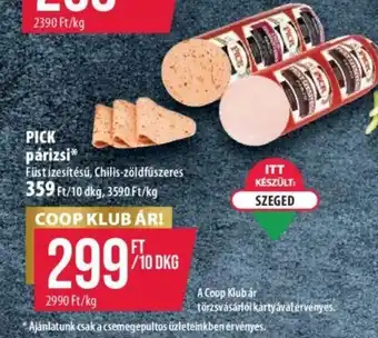 Coop PICK párizsi 10dkg ajánlat