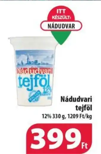 Coop Nádudvarl tejföl 330g ajánlat