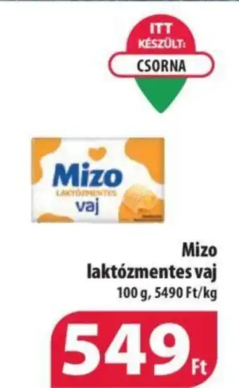 Coop Mizo laktózmentes vaj 100 g ajánlat