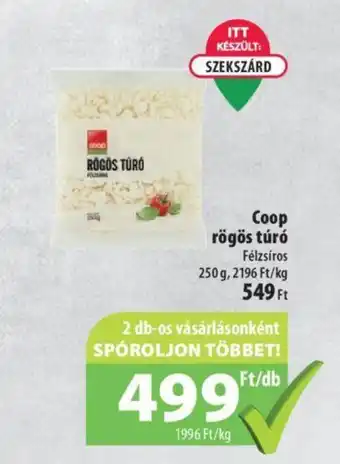 Coop Coop rögös túró 250g ajánlat