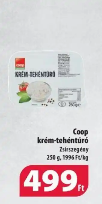 Coop Coop krém tehéntúró 250g ajánlat
