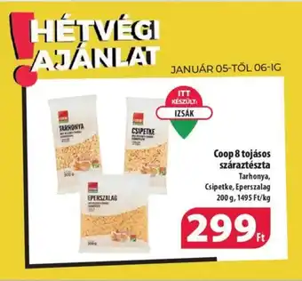 Coop Coop 8 tojásos száraztészta 200 g ajánlat