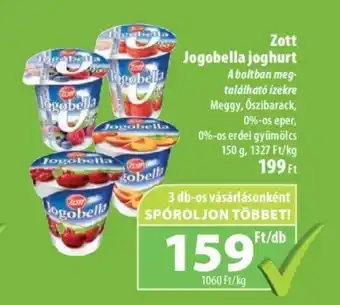 Coop Zott Jogobella joghurt 150g ajánlat