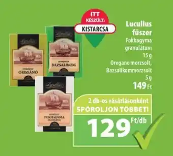 Coop Lucullus fűszer 15g ajánlat