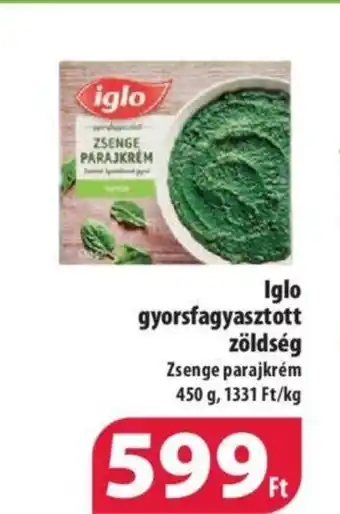 Coop Iglo gyorsfagyasztott zöldség 450 g ajánlat