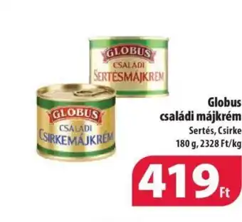 Coop Globus családi májkrém 180g ajánlat