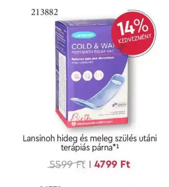 Lansinoh hideg és meleg szülés utáni terápiás párna