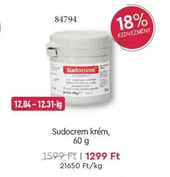 Rossmann Sudocrem krém 60 g ajánlat