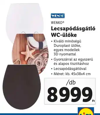 WENKO Lecsapódásgátló WC-ülőke 1 db