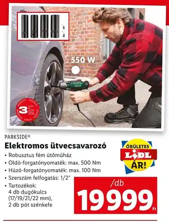 Lidl PARKSIDE Elektromos ütvecsavarozó 1 db ajánlat