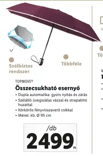 Lidl TOPMOVE Összecsukható esernyő 1 db ajánlat