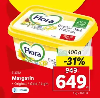 Lidl FLORA Margarin 400 g ajánlat