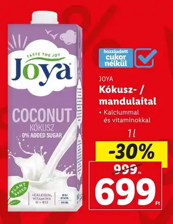 Lidl JOYA Kókusz-/ mandulaital 1 l ajánlat