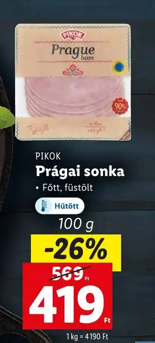 Lidl PIKOK Prágai sonka 100 g ajánlat