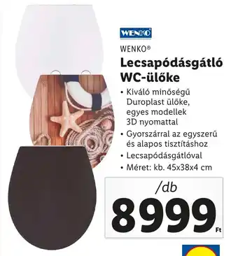 Lidl WENKO Lecsapódásgátló WC-ülőke 1 db ajánlat