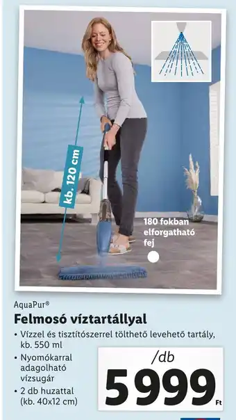 Lidl AquaPur Felmosó víztartállyal 1 db ajánlat