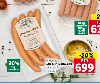 Lidl PIKOK PURE ,,Bécsi" juhbélben 200 g ajánlat