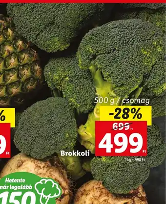 Lidl Brokkoli 500 g ajánlat