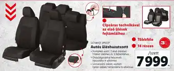 Lidl ULTIMATE SPEED Autós üléshuzatszett ajánlat