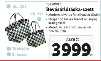 Lidl TOPMOVE Bevásárlótáska-szett ajánlat