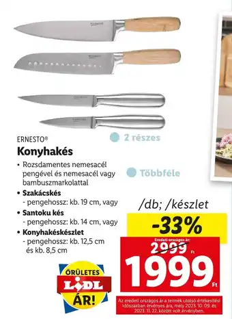 Lidl ERNESTO Konyhakés 1 db / készlet ajánlat