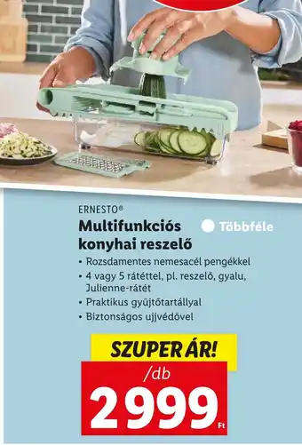 Lidl ERNESTO Multifunkciós konyhai reszelő 1 db ajánlat