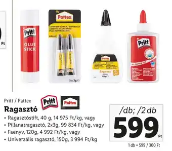 Pritt / Pattex Ragasztó 1 - 2 db