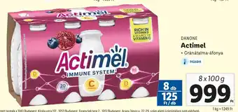 Lidl DANONE Actimel 8 x 100 g ajánlat