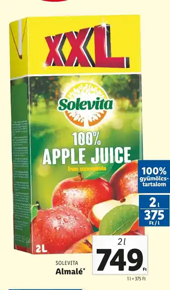 Lidl SOLEVITA Almalé 2 l ajánlat