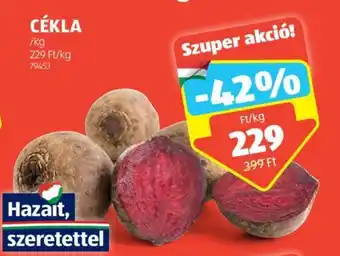 ALDI CÉKLA 1 kg ajánlat